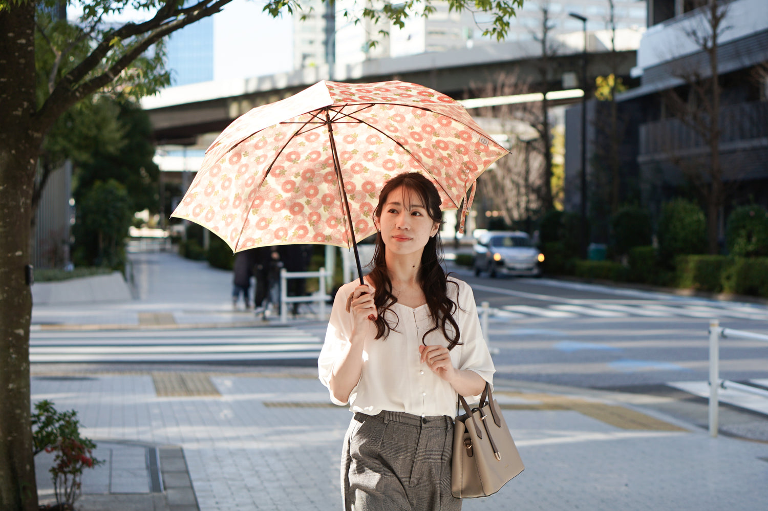 折りたたみ傘 レディース 雨傘 ギフトにも最適な「重陽(ちょうよう)」のデザイン