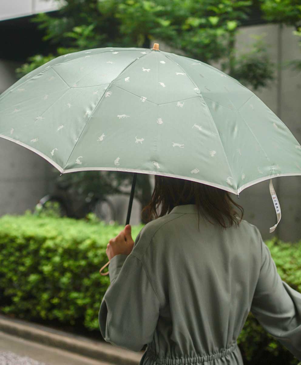 ひだまりねこ 折りたたみ傘 55cm 8本骨